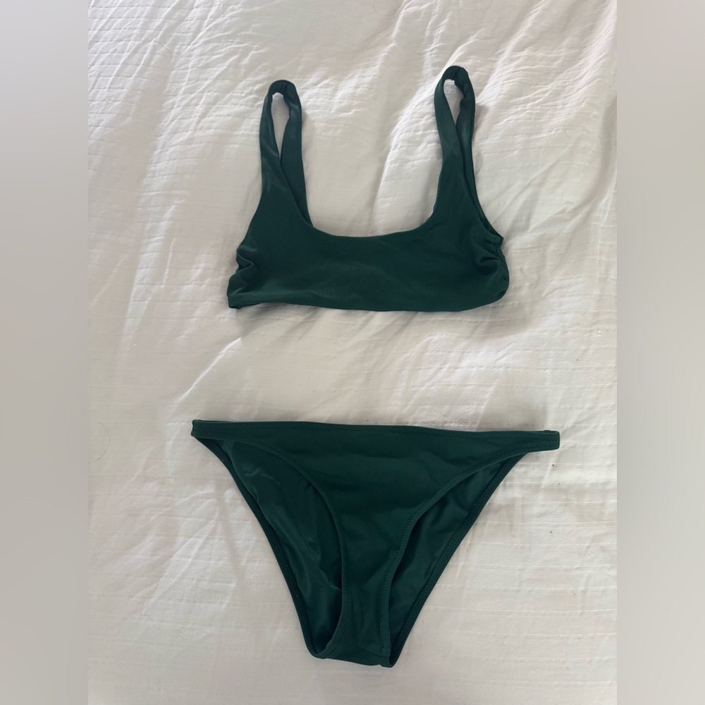 Tori Praver Swimwear Green Bikini Set
